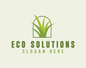 Eco Green Grass logo design