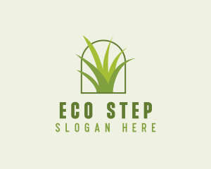 Eco Green Grass logo design