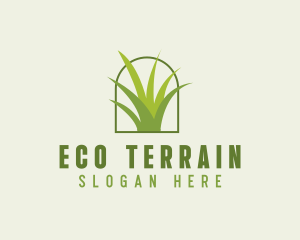 Eco Green Grass logo design