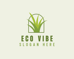 Eco Green Grass logo design