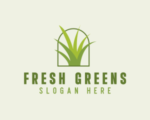 Eco Green Grass logo design