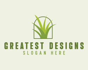 Eco Green Grass logo design