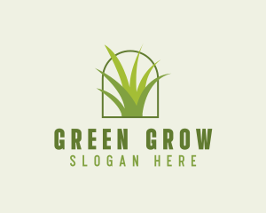 Eco Green Grass logo design