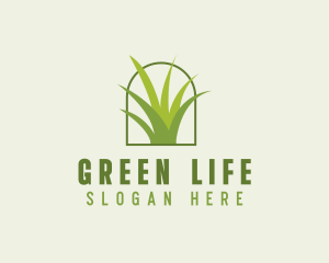 Eco Green Grass logo design