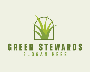 Eco Green Grass logo design