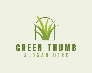 Eco Green Grass logo design