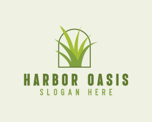 Eco Green Grass logo design