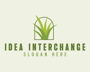 Eco Green Grass logo design