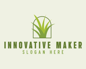 Eco Green Grass logo design