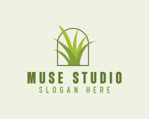 Eco Green Grass logo design