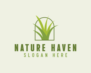 Eco Green Grass logo design