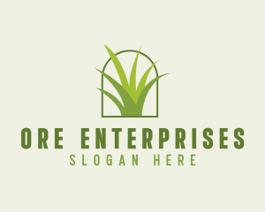 Eco Green Grass logo design