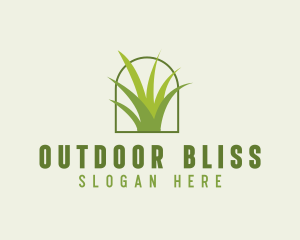 Eco Green Grass logo design