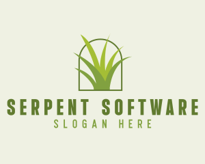 Eco Green Grass logo design