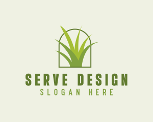 Eco Green Grass logo design