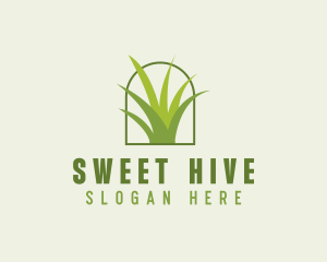 Eco Green Grass logo design