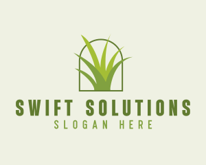 Eco Green Grass logo design