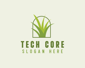 Eco Green Grass logo design