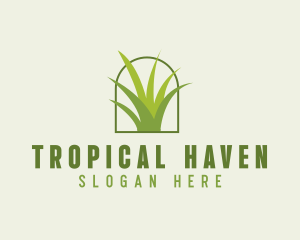 Eco Green Grass logo design