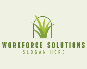 Eco Green Grass logo design