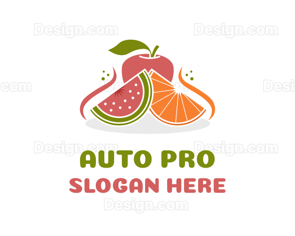 Fruit Food Nutrition Logo