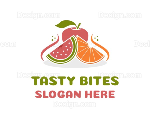 Fruit Food Nutrition Logo
