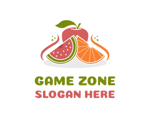 Fruit Food Nutrition Logo