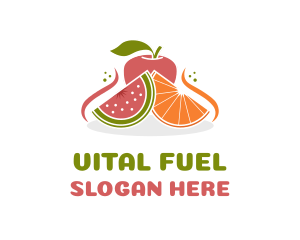 Fruit Food Nutrition logo design