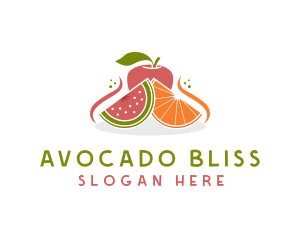 Fruit Food Nutrition logo design