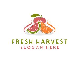 Fruit Food Nutrition logo design