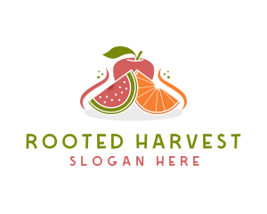 Fruit Food Nutrition logo design