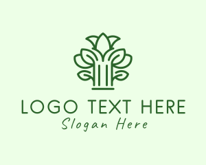 Leaf Tree Pillar  logo