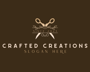 Floral Boutique Shears logo design