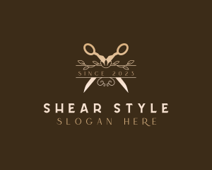 Floral Boutique Shears logo design