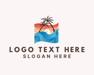 Beach Summer Tropical logo