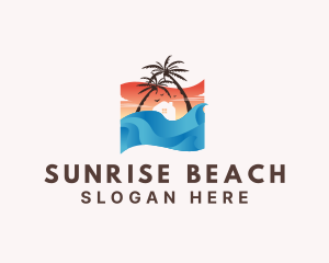 Beach Summer Tropical logo design