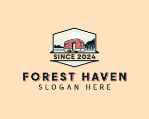 Outdoor Forest Camper logo design