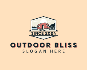 Outdoor Forest Camper logo design