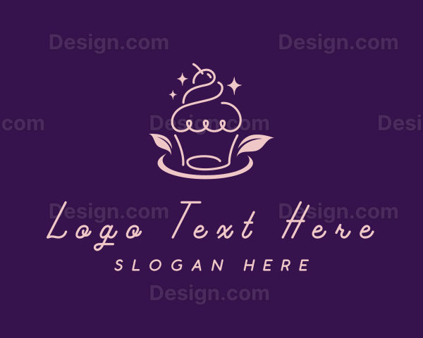 Doodle Sweet Cupcake Logo