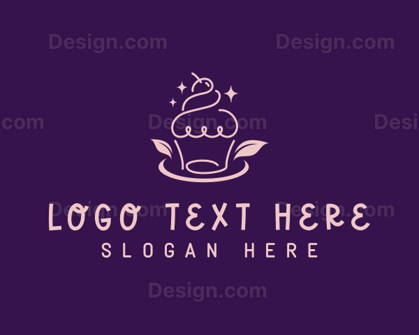 Doodle Sweet Cupcake Logo