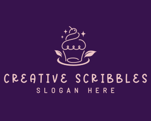 Doodle Sweet Cupcake logo design