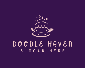 Doodle Sweet Cupcake logo design