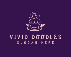 Doodle Sweet Cupcake logo design