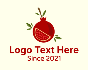 Pomegranate Fruit Slice logo