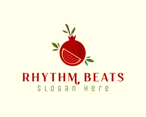 Fresh Pomegranate Fruit Logo