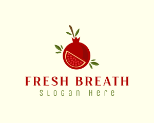 Fresh Pomegranate Fruit logo design