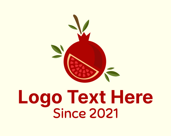 Pomegranate logo example 1