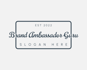 Cursive Generic Brand  logo design