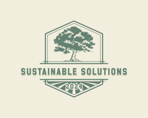 Sustainable Tree Garden logo design