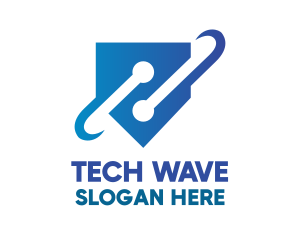 Abstract Tech Symbol logo